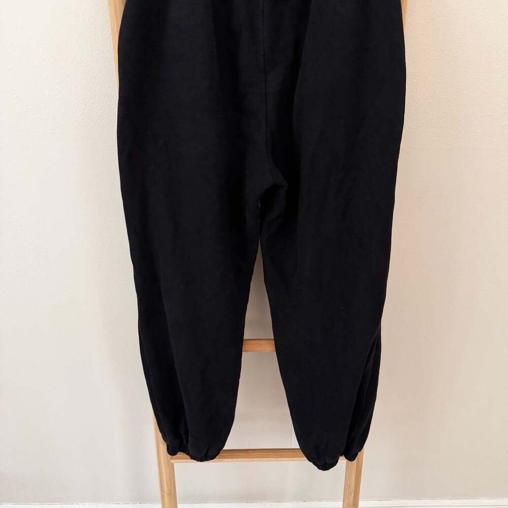 Comfrt Minimalist Sweatpants Large Black Cotton Blend Oversized Joggers Unisex - Picture 9 of 9